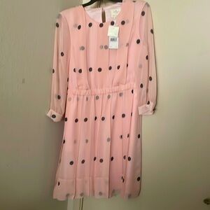 NWT Kate spade silk dress size 10 pink